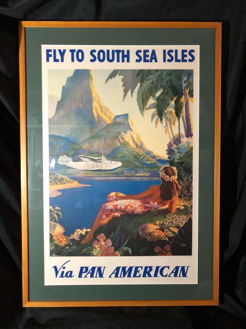 Pan American Airlines Framed Paul George Lawler Litho (1 of 10)