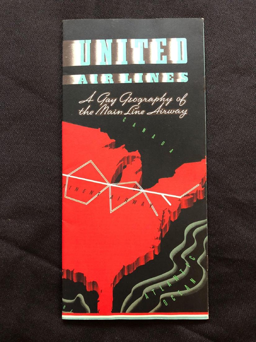 United Airlines Route Map A Gay Geography of Main Line (1 of 6)