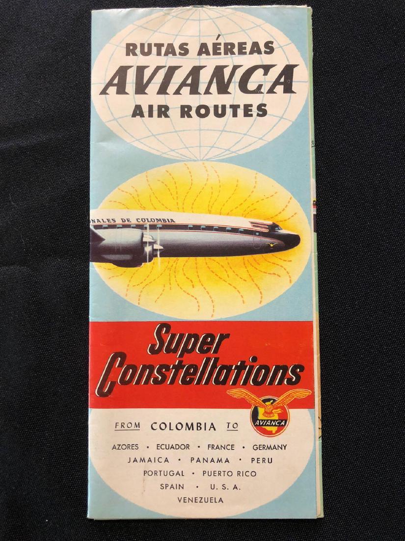 Avianca Air Routes Map Luxury Flights on Lockheed Super (1 of 6)
