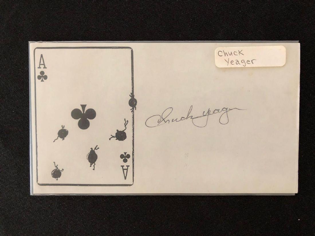 Flying Tigers Ace of Clubs Autographed by Chuck Yeager (1 of 3)