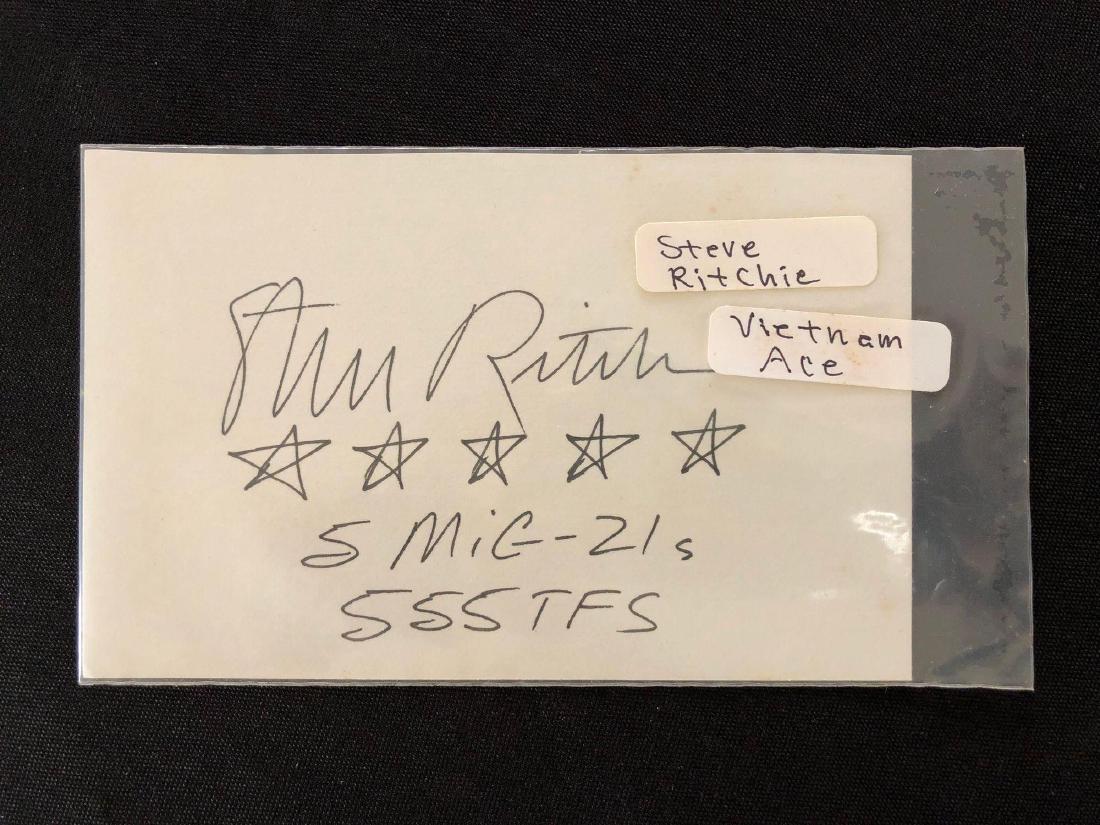 Flying Tigers Vietnam Ace Steve Ritchie Autograph (1 of 3)