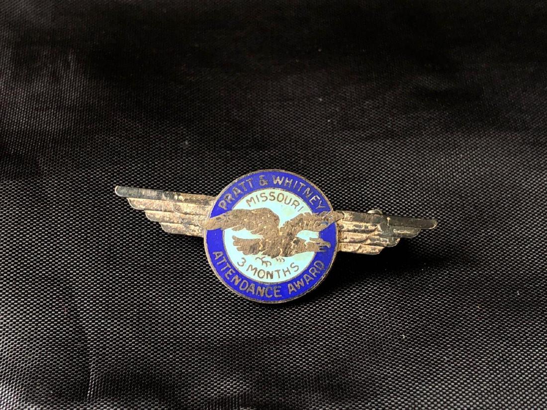 Pratt & Whitney 1930's 3 Months Attendance Award Pin (1 of 3)