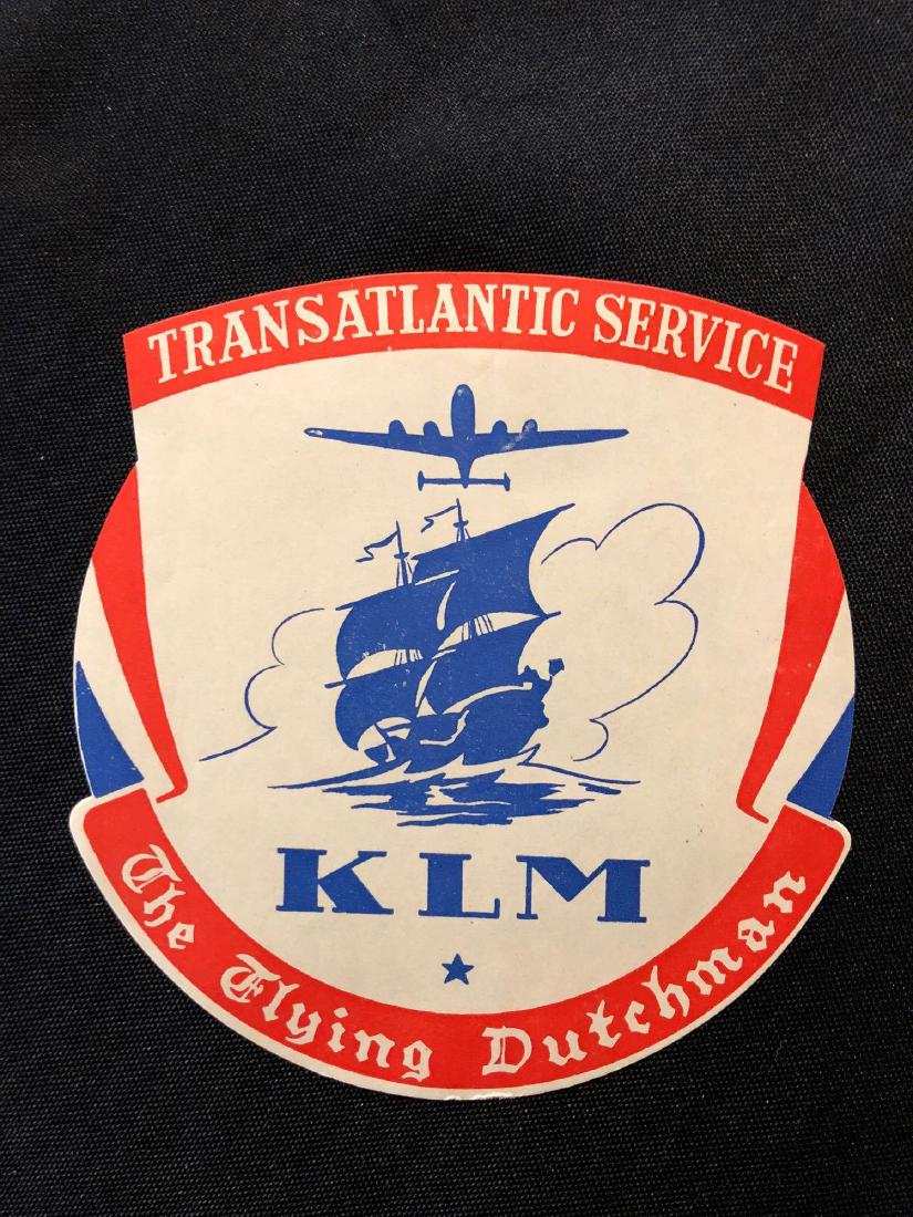 KLM Airline The Flying Dutchman Luggage Sticker / Deca: KLM Airline The Flying Dutchman Luggage Sticker / Decal / Luggage Label