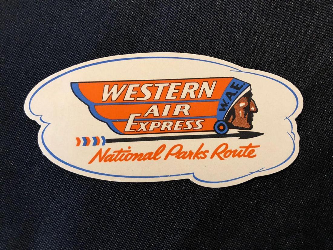 Western Air Express Sticker / Decal / Luggage Label (1 of 3)