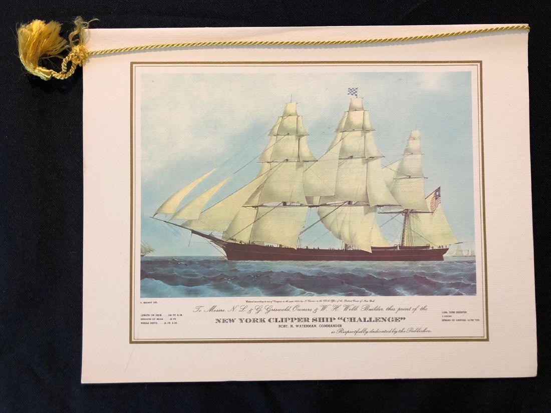 Pan Am 1960's First Class Menu "Challenge" (1 of 4)