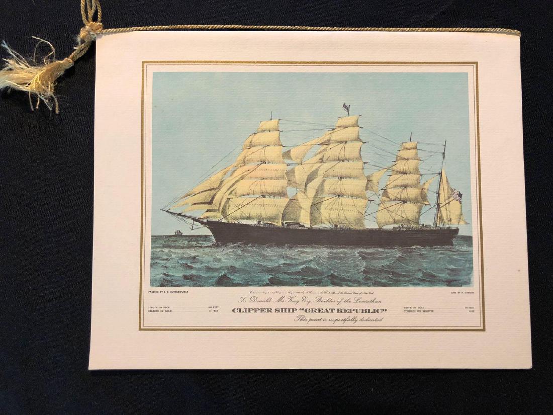 Pan Am 1960's First Class Menu "Great Republic" (1 of 4)