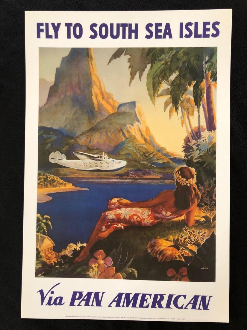 Fly to South Sea Isles Pan American 13" x 8 3/4" Poster (1 of 4)