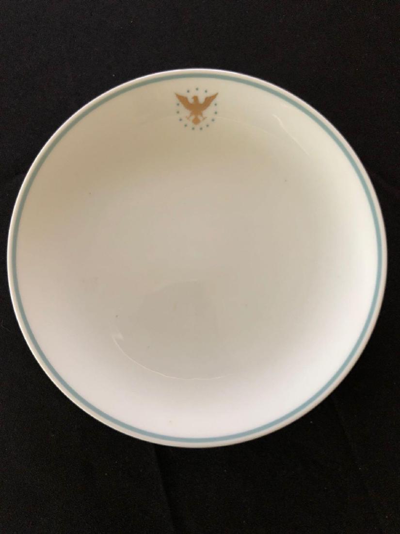 Pan Am Presidents Dessert / Pie Plate Green Band: Pan Am Presidents Dessert / Pie Plate Green Band. Noritake China.