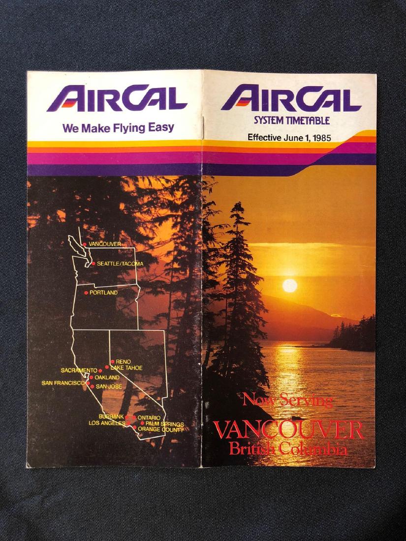 Air Cal System Timetable 6/1/85 (1 of 3)
