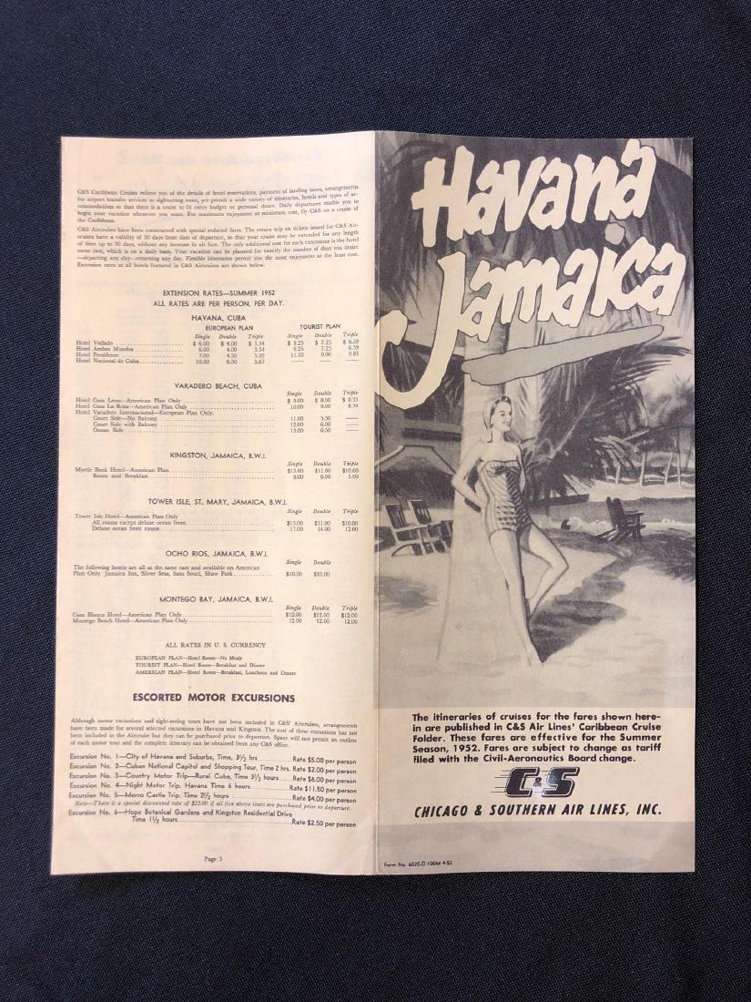 Chicago and Southern Air Lines System Timetable 1952 (1 of 3)