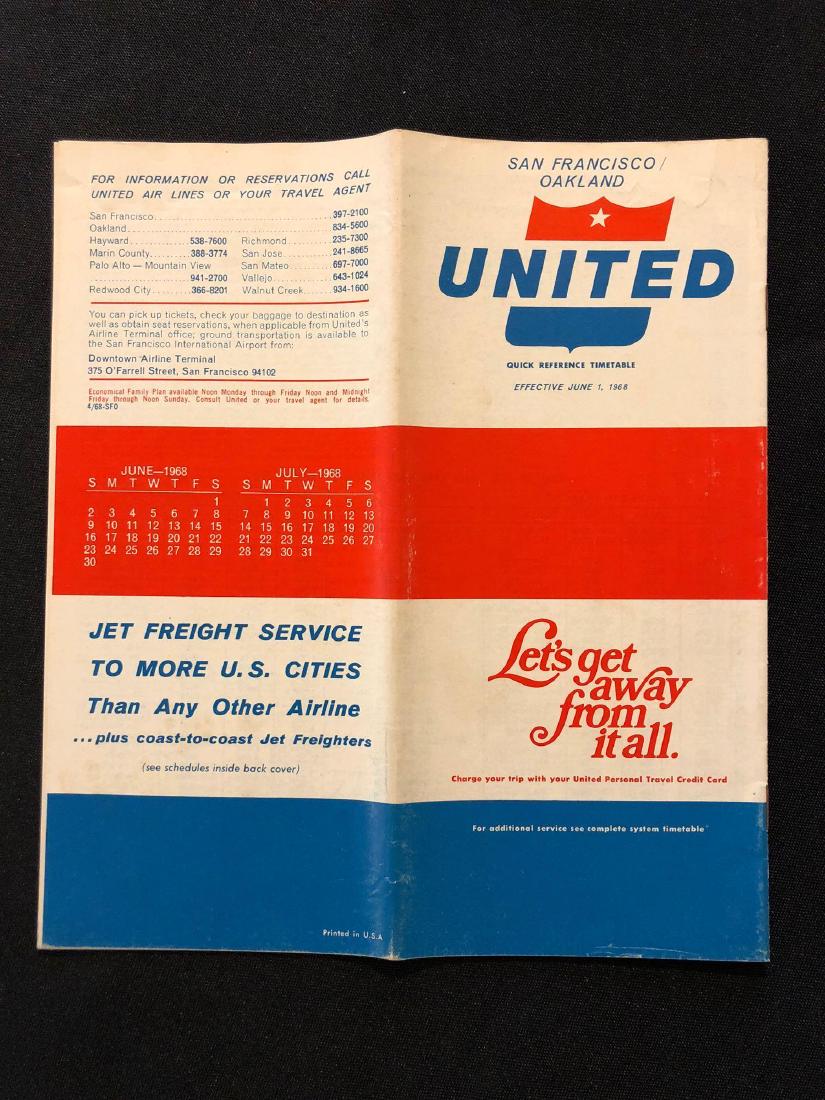United Airlines San Francisco/Oakland System Timetable (1 of 5)