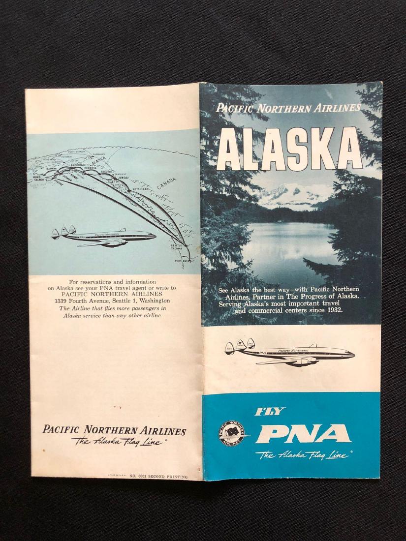 Pacific Northern Airlines Alaska Flight Map No. 6061 (1 of 6)