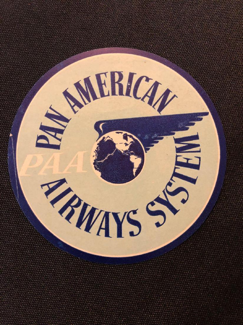Pan American Airways System 1987 Luggage Sticker / Deca (1 of 3)