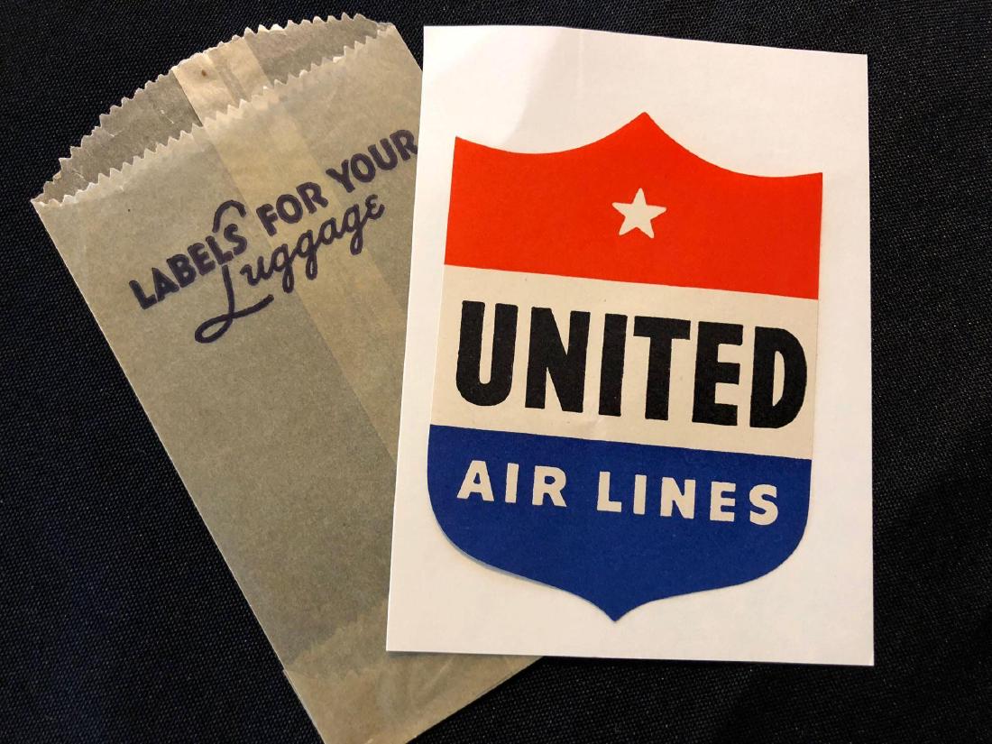 United Airlines Sticker / Decal / Luggage Label (1 of 3)