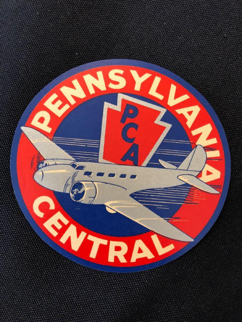 Pennsylvania Central PCA Sticker / Decal / Luggage Labe: Pennsylvania Central PCA Sticker / Decal / Luggage Label