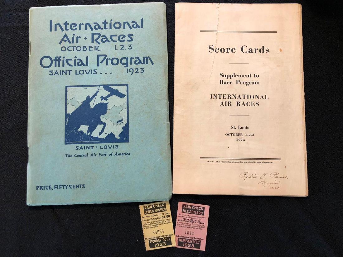 International Air Races Official Program, Score Cards a (1 of 10)