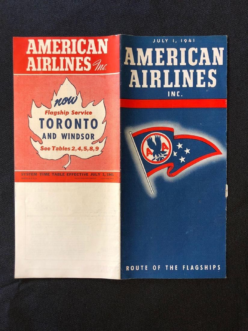 American Airlines System Timetable 7/1/41 (1 of 5)