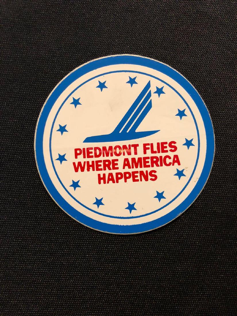 Piedmont Airlines Flies Where America Happens Luggage S: Piedmont Airlines Flies Where America Happens Luggage Sticker / Decal / Luggage Label