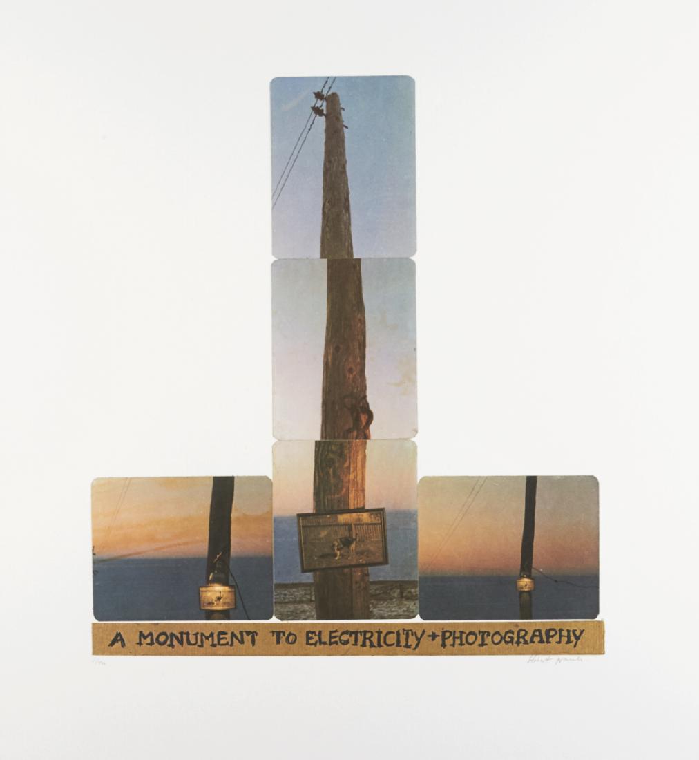 ROBERT FRANK (* 1924) *: Mabou Portfolio, 1971-1977 Litographs cm Each signed and numbered by the photographer in pencil in the margin, edition of 10 * Another World (Mabou Harbour, Nova Scotia) * A Monument to Electricity +