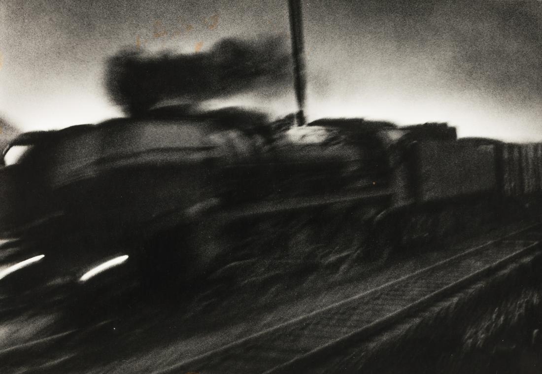 RENÉ GROEBLI (* 1927) ‘Magie der Schiene’ (Rail: Vintage silver print 19,9 x 28,7 cm Photographer's copyright stamp on the reverse LITERATURE René Groebli, Magie der Schiene, Zurich 1949, s.p. The buyers premium for all items exported out of E.C. (