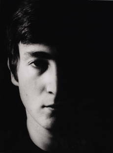 ASTRID KIRCHHERR (1938–2020): ASTRID KIRCHHERR (1938–2020) | John Lennon, Hamburg 1962 | Gelatin silver print, printed in the 1990s, double-weight semi-matte paper, perfect condition 40 x 29,6 cm Signed by the photographer i