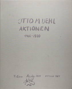 OTTO MUEHL (1925–2013): OTTO MUEHL (1925–2013) | Portfolio 'Aktionen 1966–1970', Verona 1984 Image Size: 50 x 60 cm English: Seven gelatin silver prints, printed 1977 on double-weight semi-matte paper, each matte