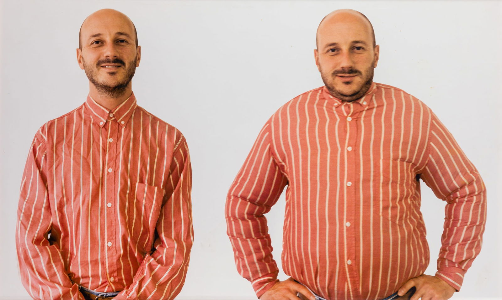 ERWIN WURM (*1954): ERWIN WURM (*1954) | 'Jakob, Jakob fat', 1994 Image Size: 100 x 160 cm English: Chromogenic print, based on film stills, flush-mounted, in good condition. Framed with acrylic glass 103,3 x 164,4 cm. S