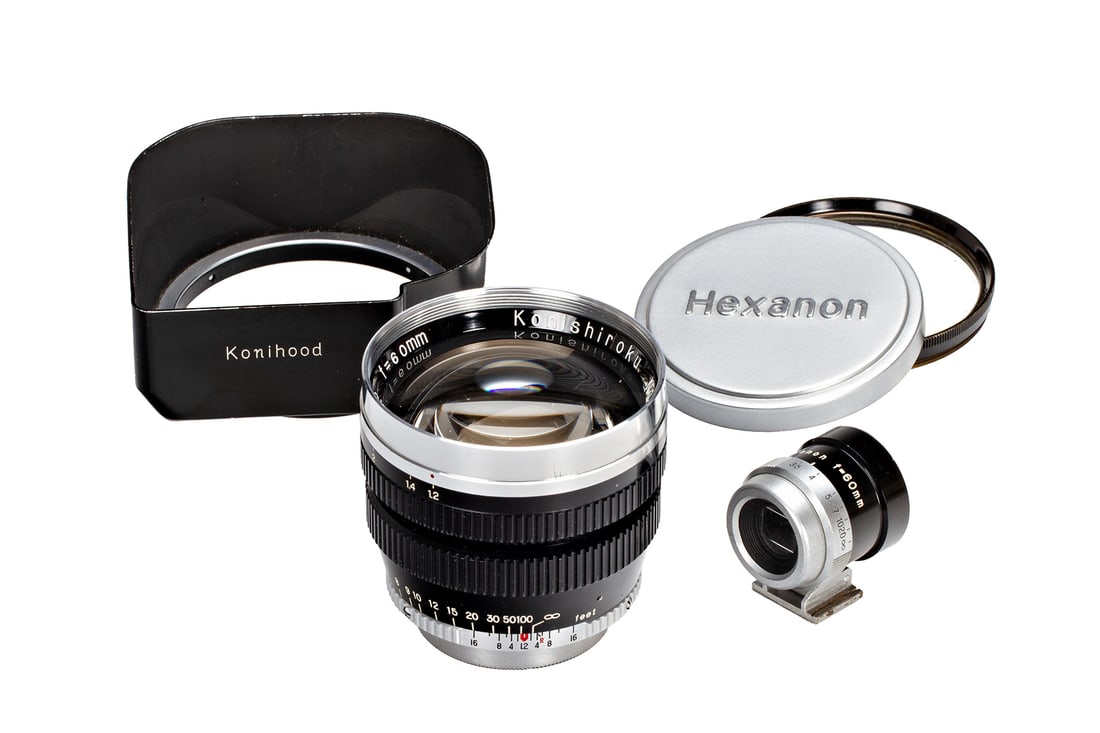 Konishiroku f. M39 Hexanon 1.2/60mm Black/Chrome (1 of 8)
