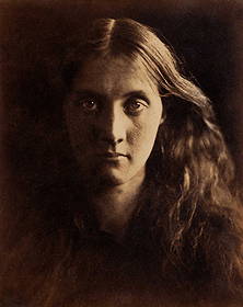 JULIA MARGARET CAMERON (1815–1879): JULIA MARGARET CAMERON (1815–1879) | Julia Jackson, 1867 Image Size: 25 x 20 cm English Albumen print, mounted on original card board 33.3 x 24.8 cm, in very good condition. Signed "Julia Margar