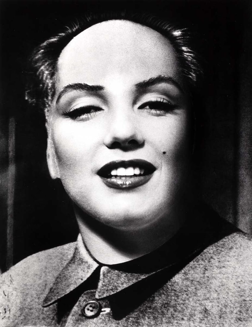 PHILIPPE HALSMAN (1906–1979): PHILIPPE HALSMAN (1906–1979) | 'Marilyn-Mao', New York 1952 Image Size: 32.5 x 25 cm English Gelatin silver print, printed in 1981 by Stephen Gersh on double-weight semi-matte paper 35.3 x 27.8