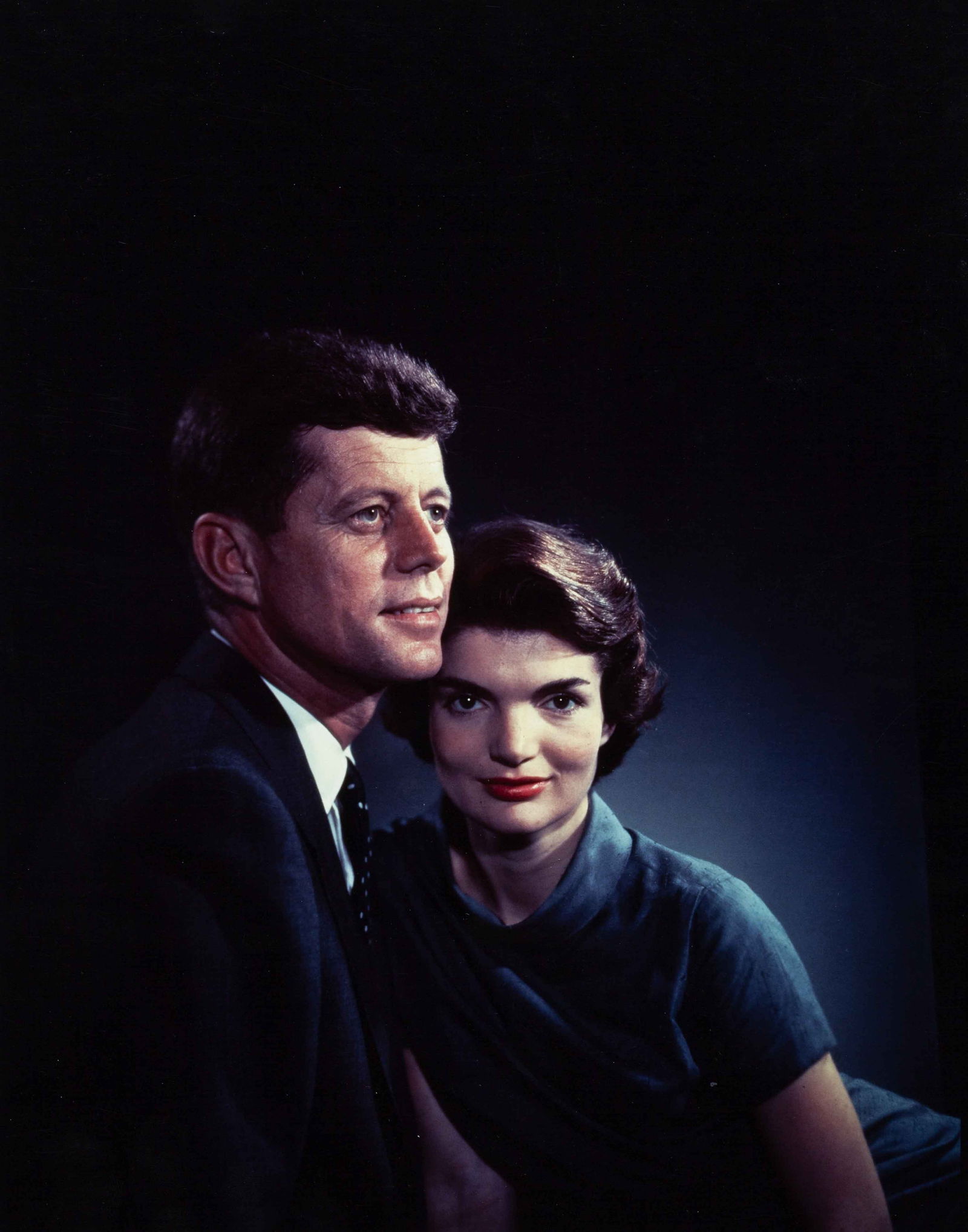 YOUSUF KARSH (1908–2002) | John F. Kennedy and Jackie Kennedy, 1960: Later print, 30 x 24 cm, inscribtions by hand