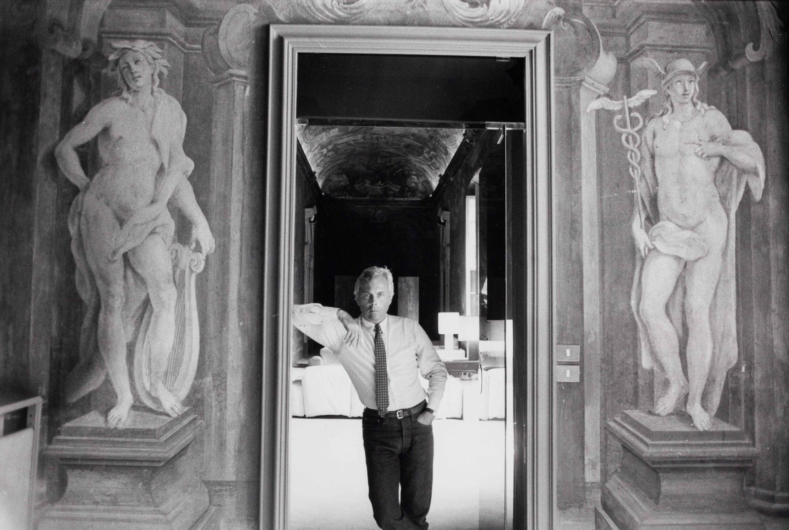 VOLKER KRÄMER | Fashion Show Milano, Gorgio Armani, 1980: Vintage print, 19 x 29 cm, stamped