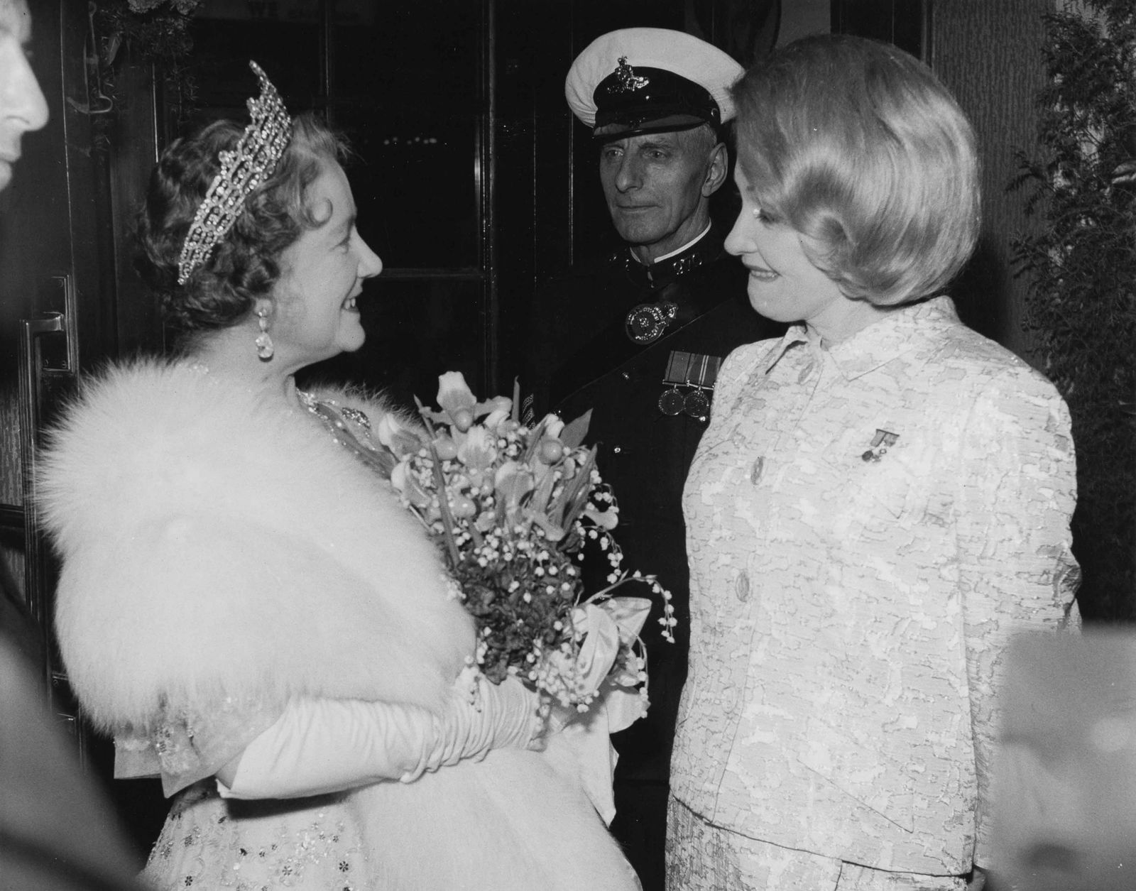FOX PHOTOS LTD. | Marlene Dietrich with Queen Mother, London, 1963 (1 of 1)