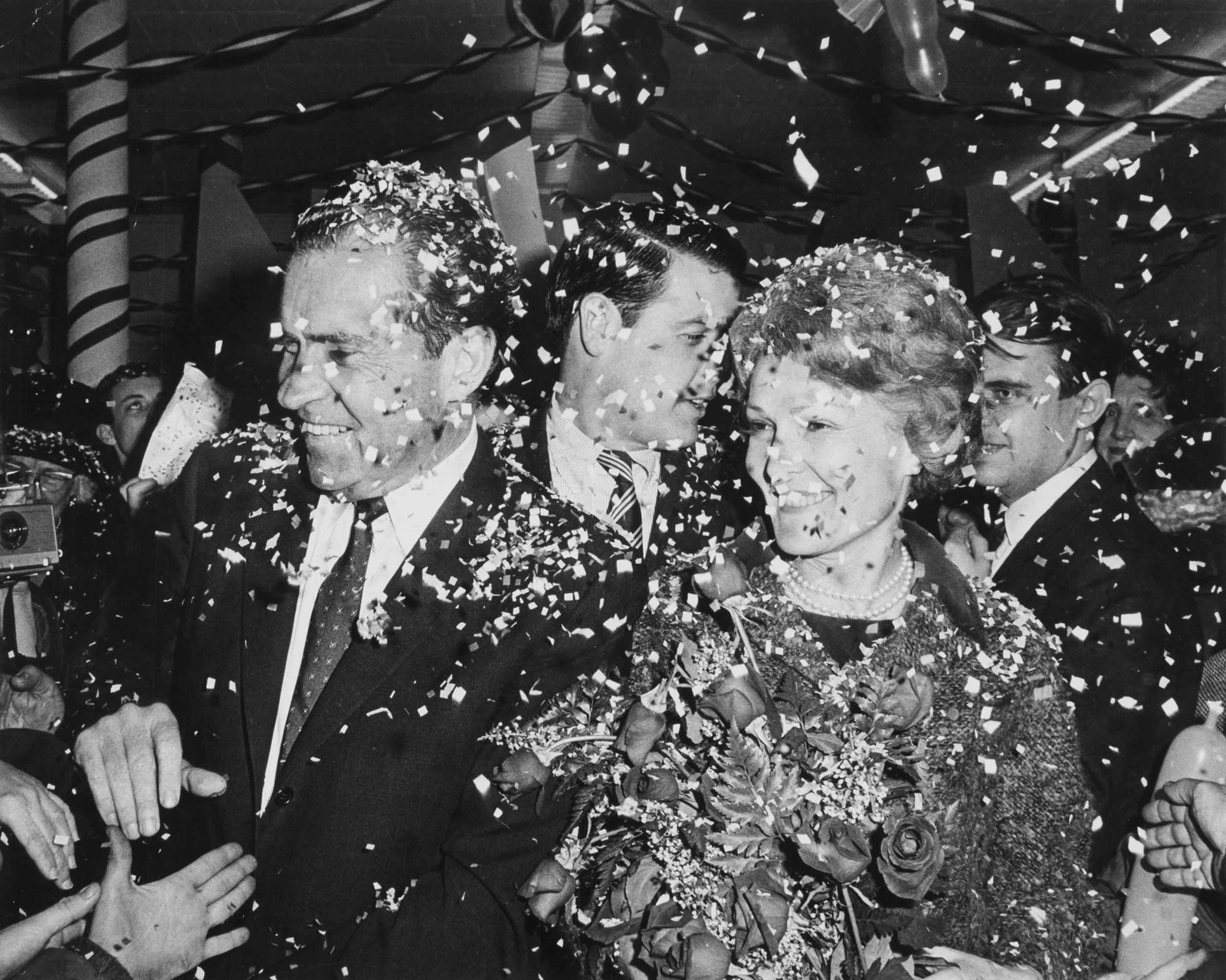 UNITED PRESS PHOTOS | Richard Nixon, John Knight, Election, 1968: Vintage print, 19 x 24 cm, stamped