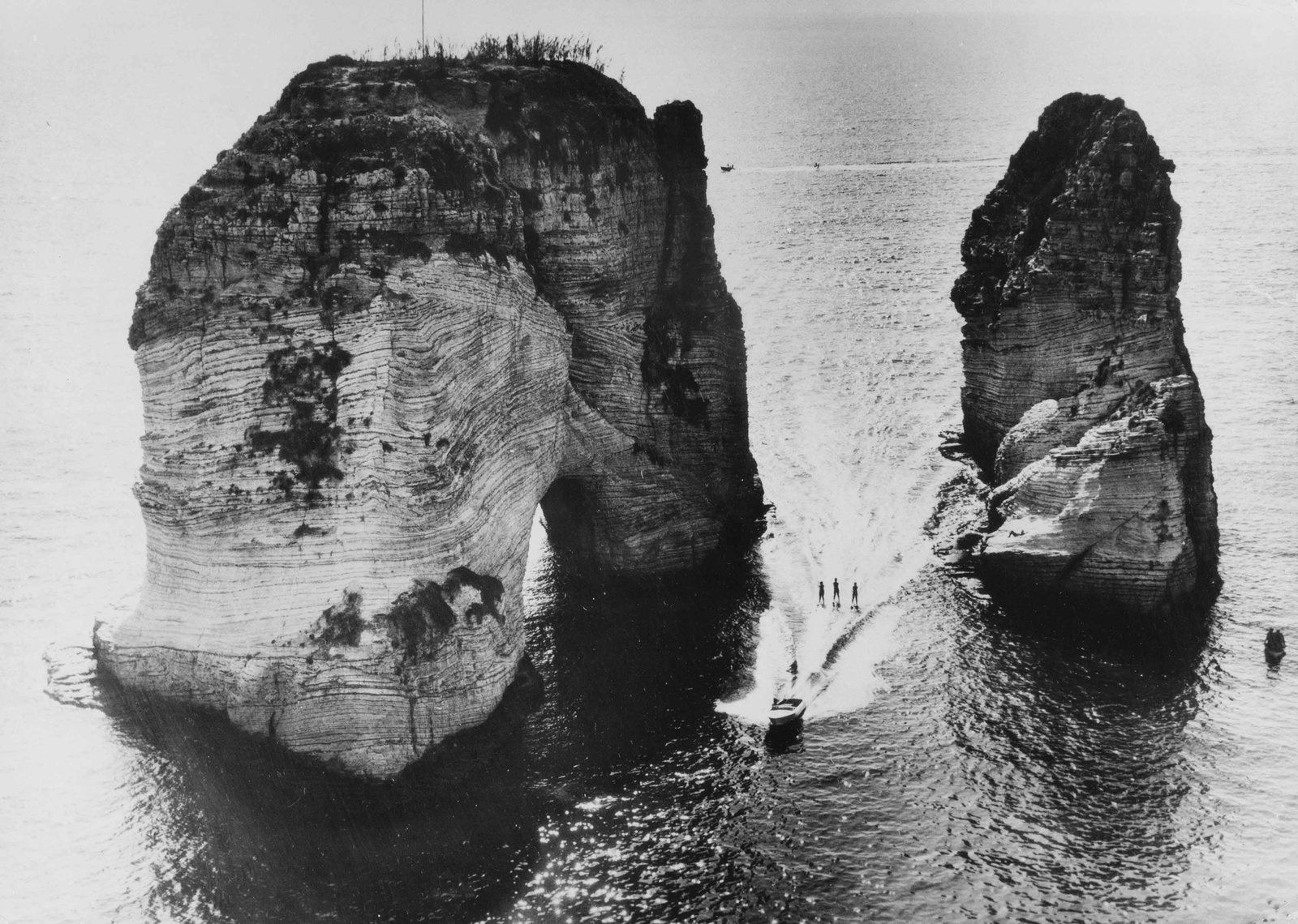 JOCHEN BLUME (1910–1980) | Raouche Rocks, Beirut, Lebanon, 1965: Vintage print, 21 x 29 cm, stamped