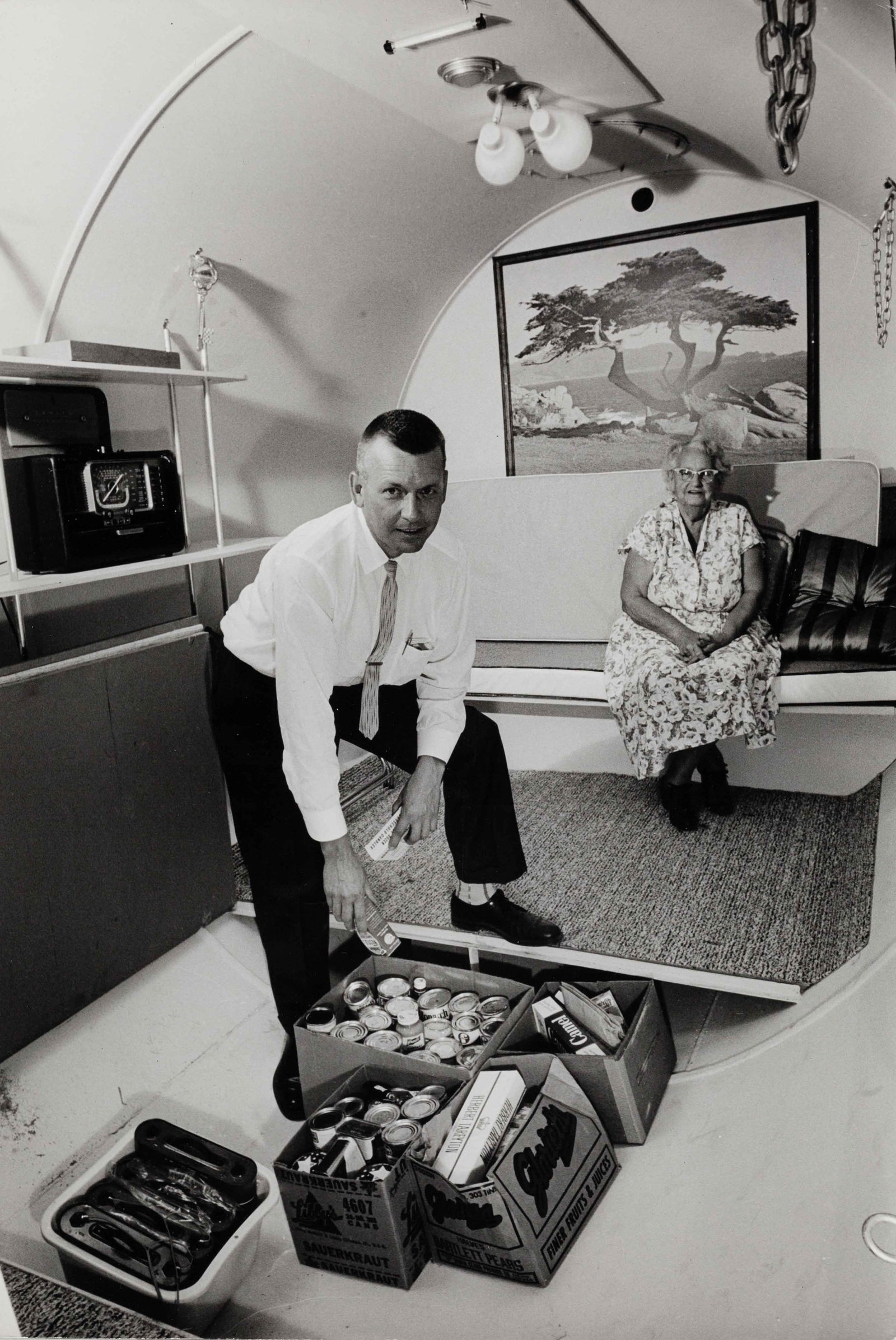 MAX SCHELER | Nuclear protection hysteria USA, c.1962 (1 of 1)