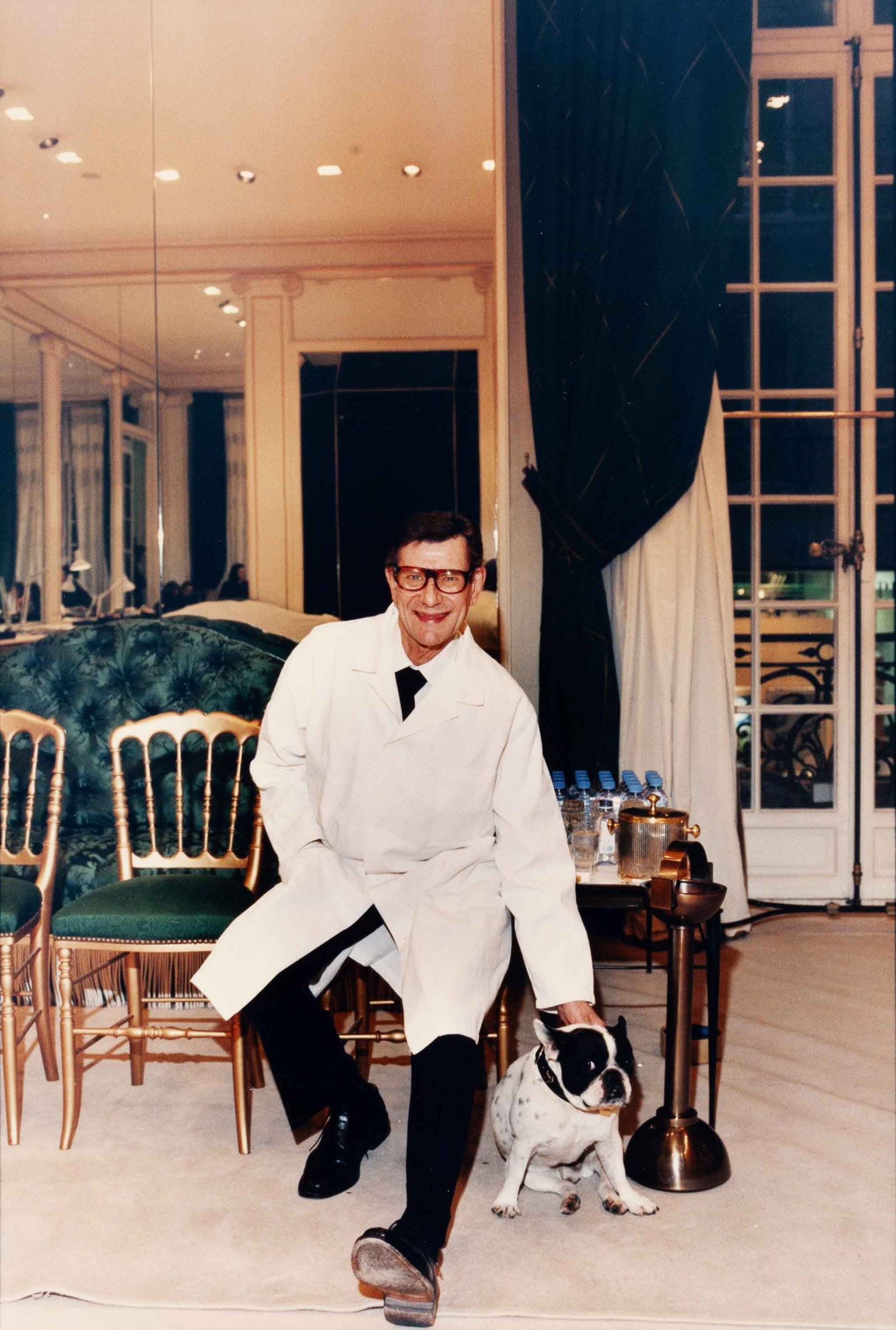 THIERRY CHOMEL | Yves Saint Laurent in his Paris atelier, 1998 (1 of 1)
