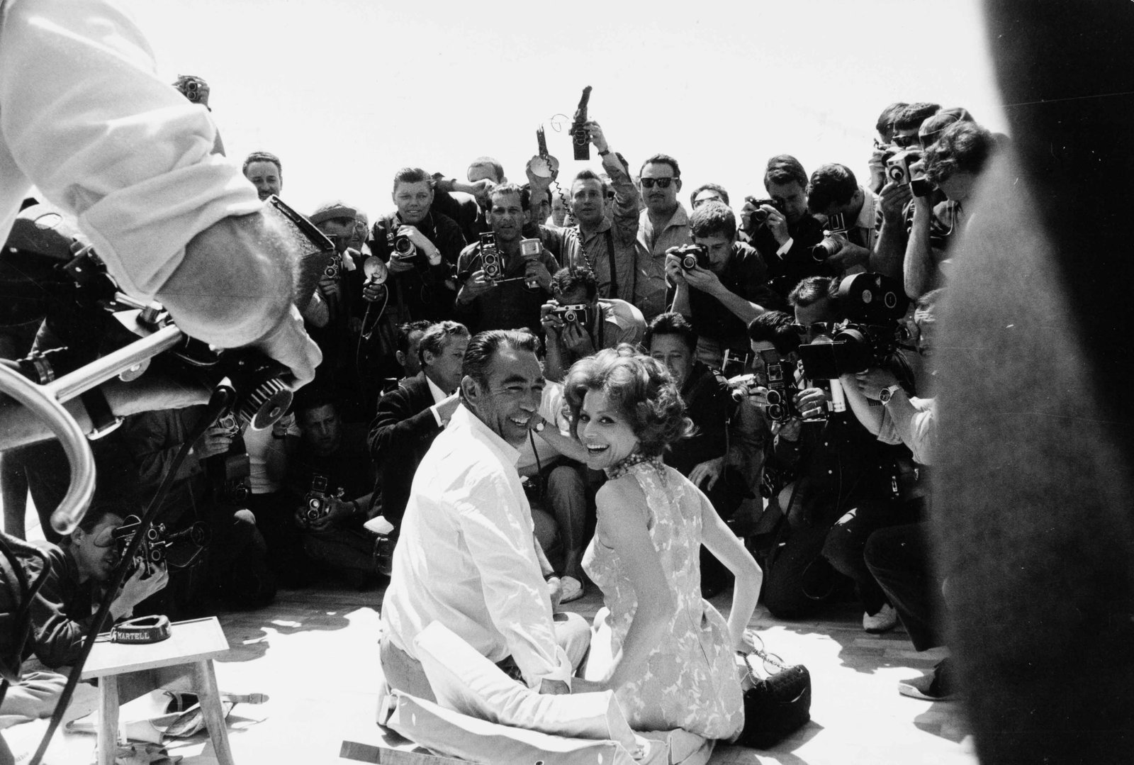 ANDRÉ SARTRES | Anthony Quinn and Irina Demick at the Cannes Cinema festival, 1964 (1 of 1)