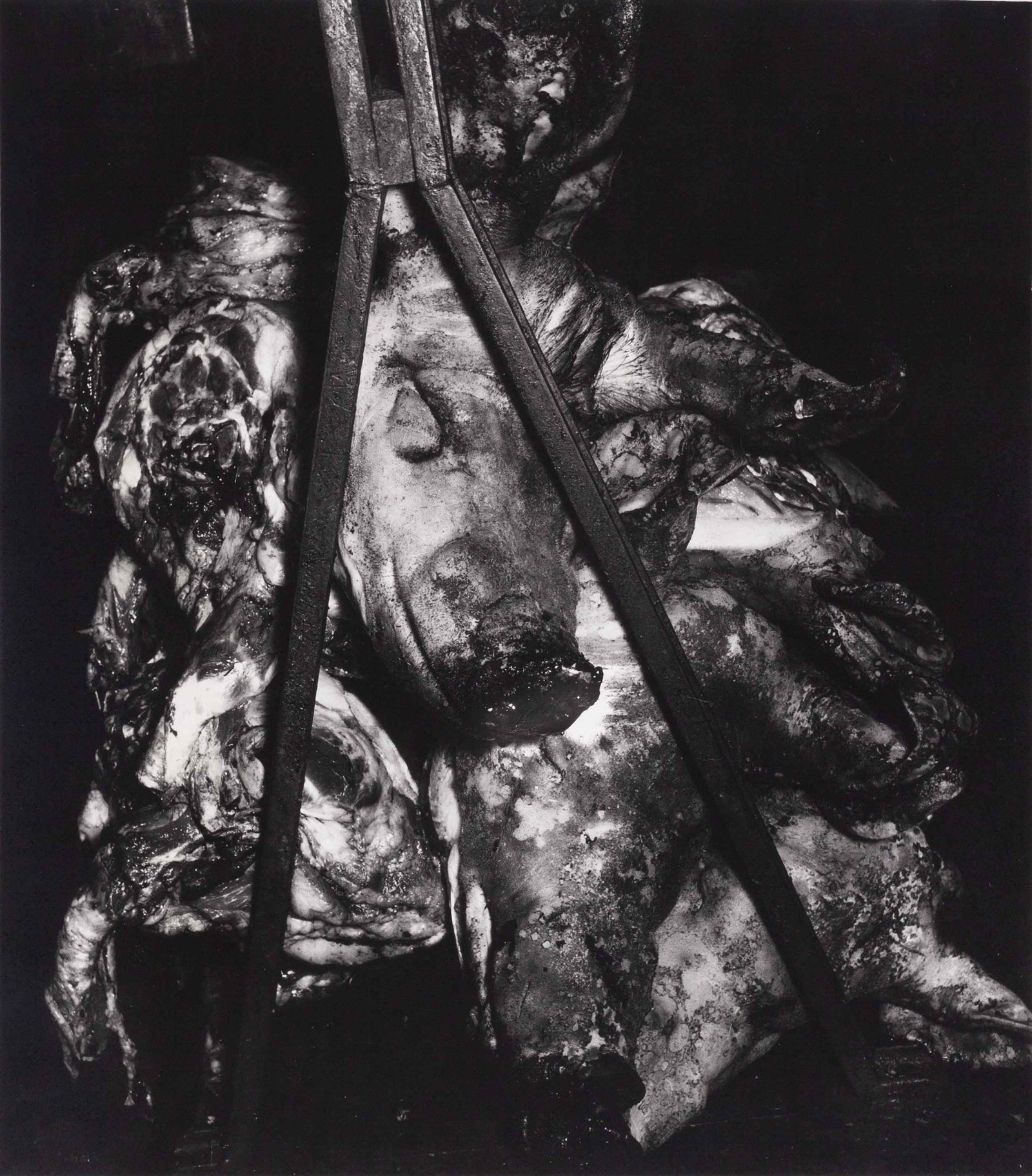 MADAME D'ORA (1881–1963): MADAME D'ORA (1881–1963) | From the slaughter house series, Paris c. 1954 Image Size: 31 x 27.4 cm English Vintage gelatin silver print c. 37 x 29.5 cm, in very good condition. "Collection