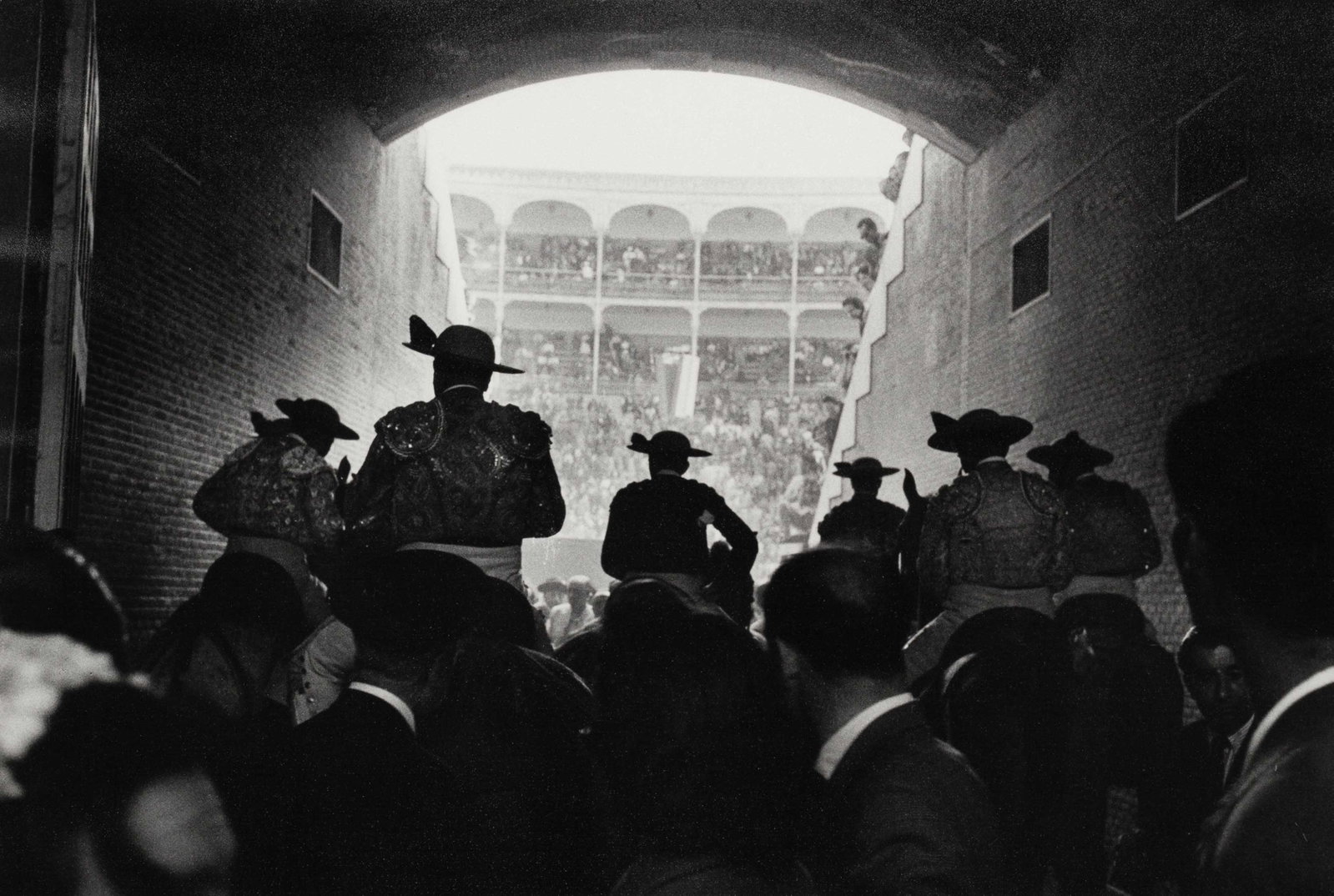 INGE MORATH (1923–2002): INGE MORATH (1923–2002) | Entrance to Plaza de Toros de Ventas bullring, Madrid 1954 Image Size: 23 x 34.3 cm English Vintage gelatin silver print, in very good condition. Photographer's Magnum