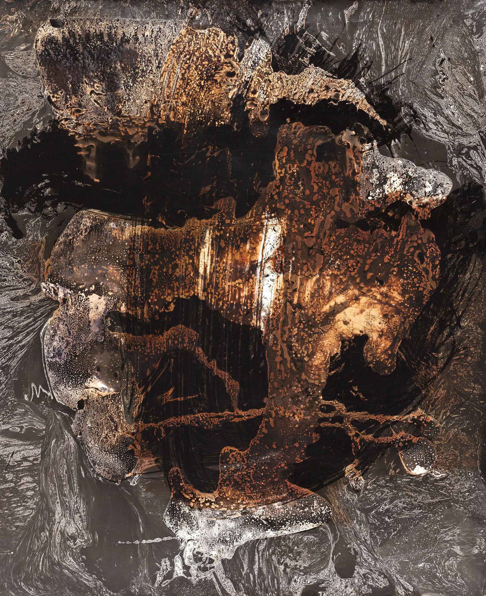 CHARGESHEIMER (1924–1971): CHARGESHEIMER (1924–1971) | Chemigram, Germany 1960s Image Size: 48 x 59 cm English Unique chemigram on gelatin silver photographic paper, in very good condition. Estate stamp on the reverse.