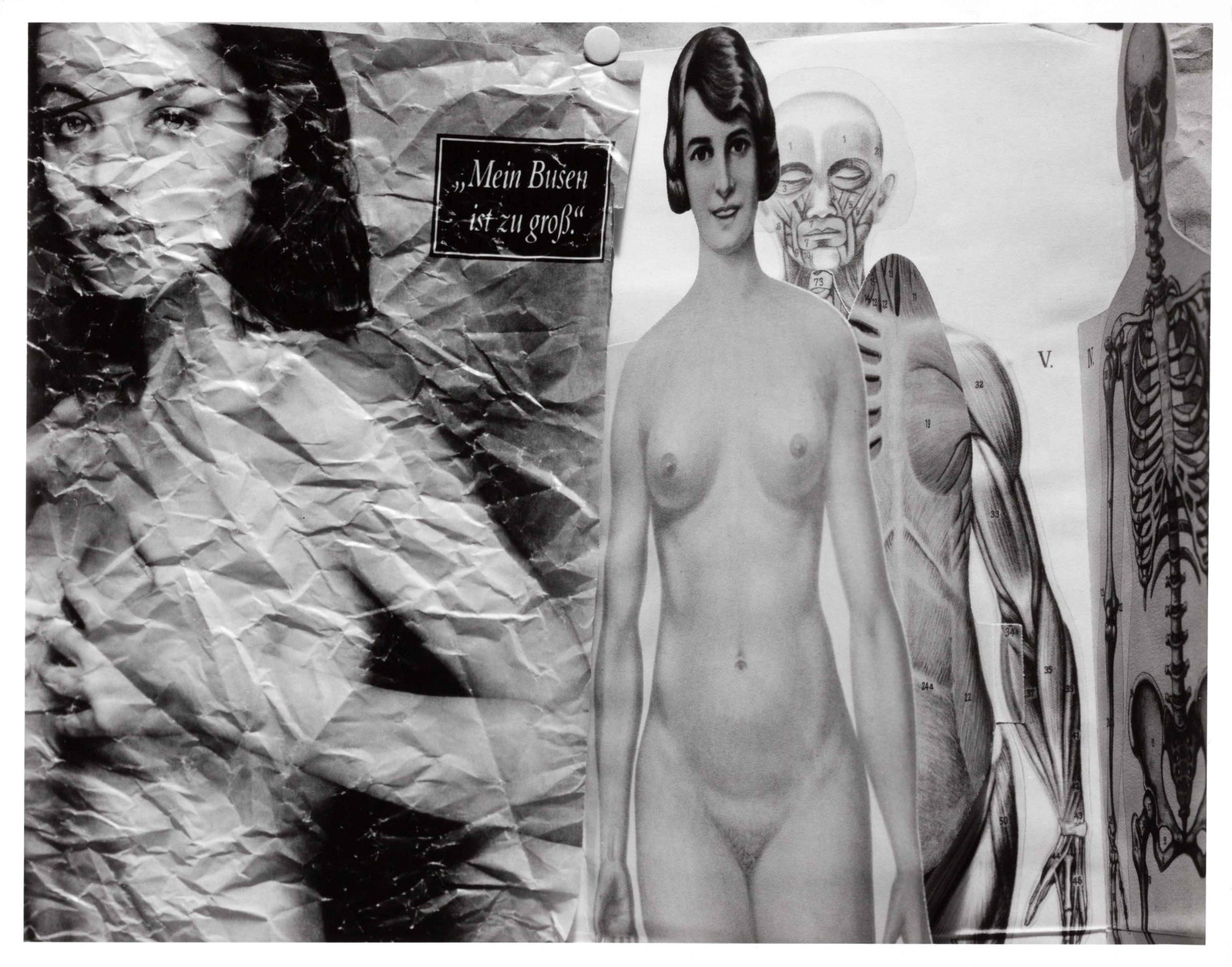 ELFRIEDE MEJCHAR (1924–2020): ELFRIEDE MEJCHAR (1924–2020) | 'Mein Busen ist zu groß', 1993–94 Image Size: c. 23 x 29 cm English Vintage gelatin silver print, 24 x 30.5 cm, in excellent condition. Photographer's