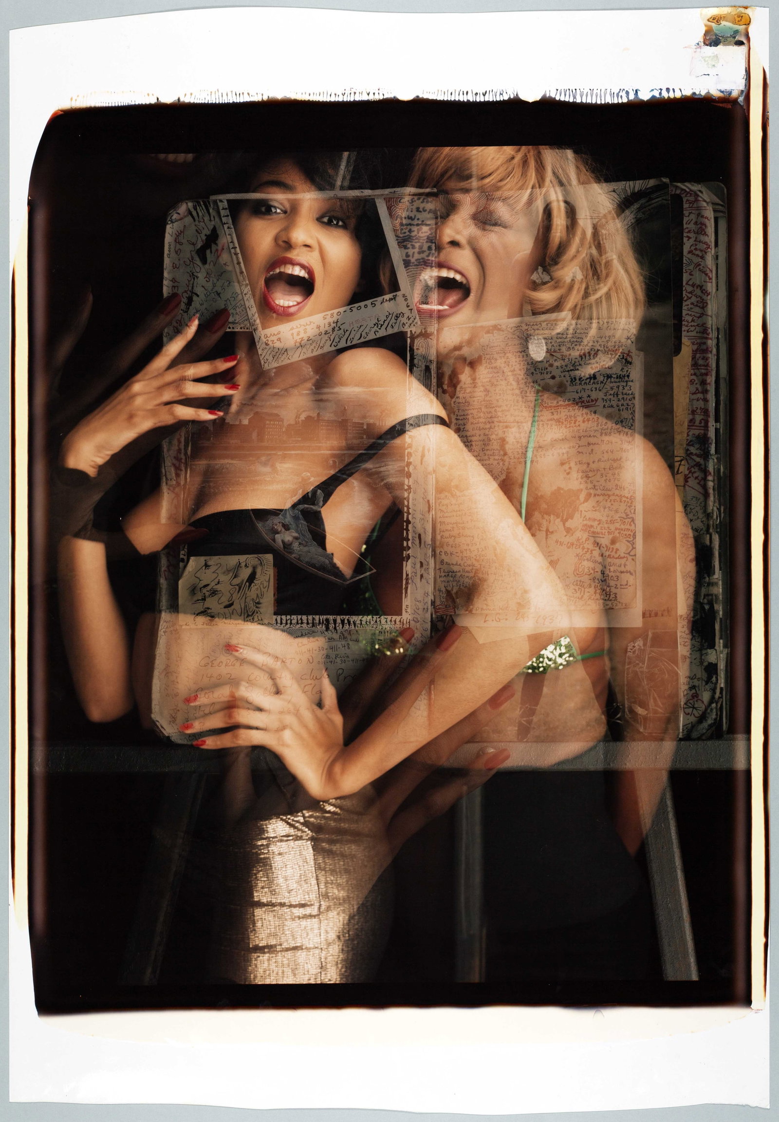 PETER BEARD (1938–2020): PETER BEARD (1938–2020) | Untitled, 1987 Image Size: c. 62 x 53 cm English Unique Polaroid Polacolor 20x24 inch, c. 81 x 56 cm, in excellent condition. Former Polaroid Coll. no. "87:2121:04" in 