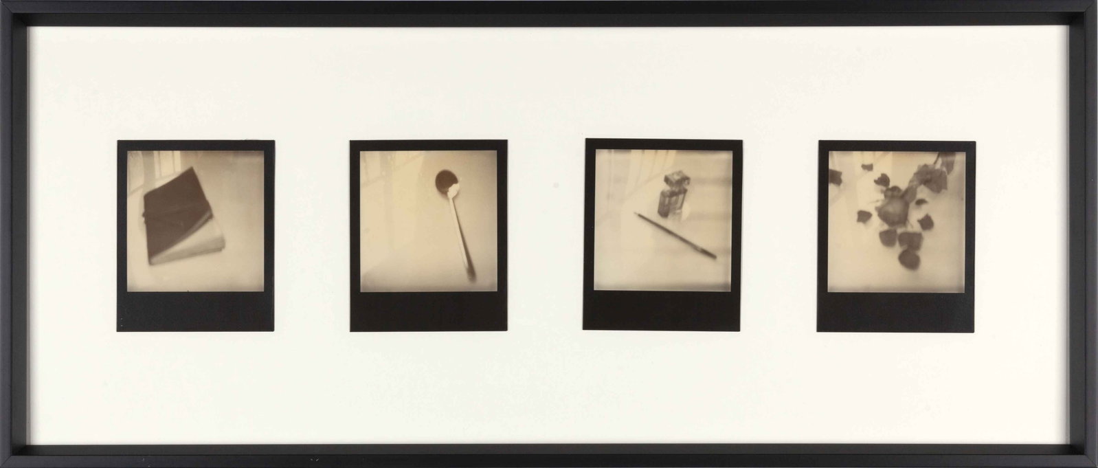 BIRGIT ZARTL (*1969): BIRGIT ZARTL (*1969) | 'Marking Time', Vienna 2001 Image Size: 7.7 x 7.9 cm each English Unique quadriptych, consisting of four Impossible Polaroid PX 600 UV+ prints, 10.7 x 8.8 cm each, mounted