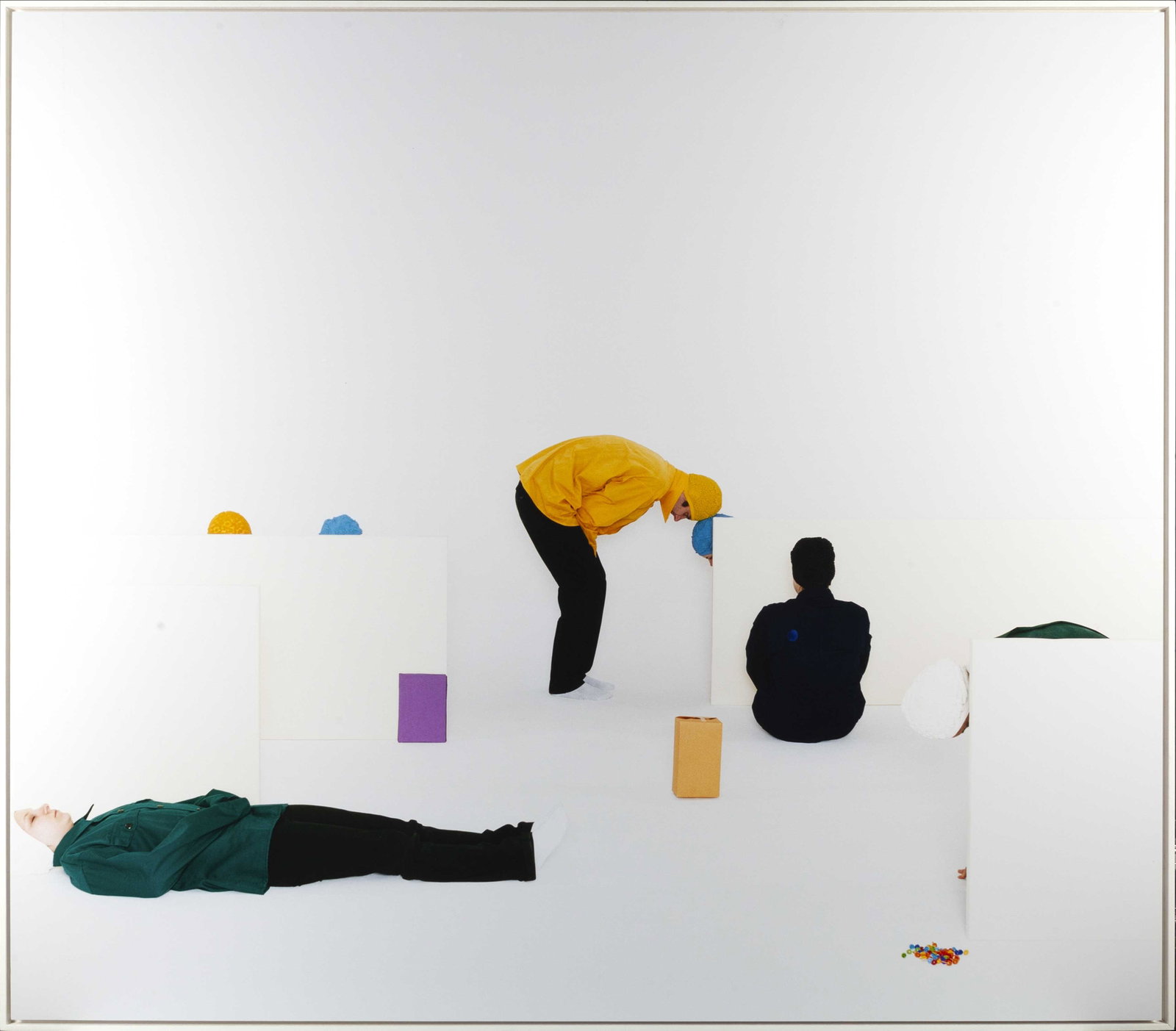 NINA RIKE SPRINGER (*1976): NINA RIKE SPRINGER (*1976) | No. 3, from the series 'Geheimnisse - Secrets and Hiding', Vienna 2007 Image Size: 98 x 113 cm English Chromogenic print, flush-mounted, in good condition. Framed in