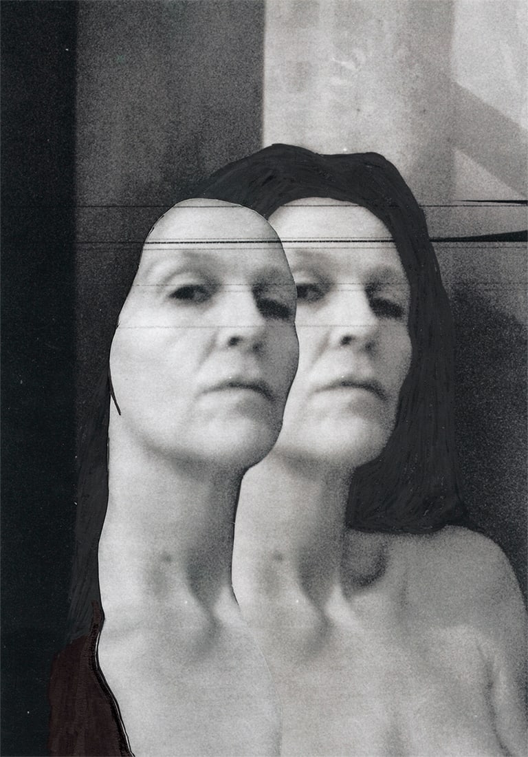 CLAUDIA SCHUMANN (*1963): CLAUDIA SCHUMANN (*1963) | 'SIS & BRO' (photo collage), 2024 Image Size: 191 x 134 cm English Archival pigment print on fine art paper 200 x 150 cm, mounted using steel struts, in excellent