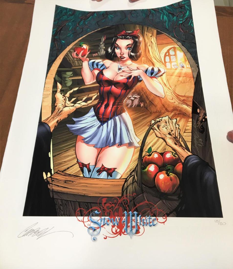 J. Scott Campbell LE #15/50 SNOW WHITE SIGNED w/LOGO (1 of 1)