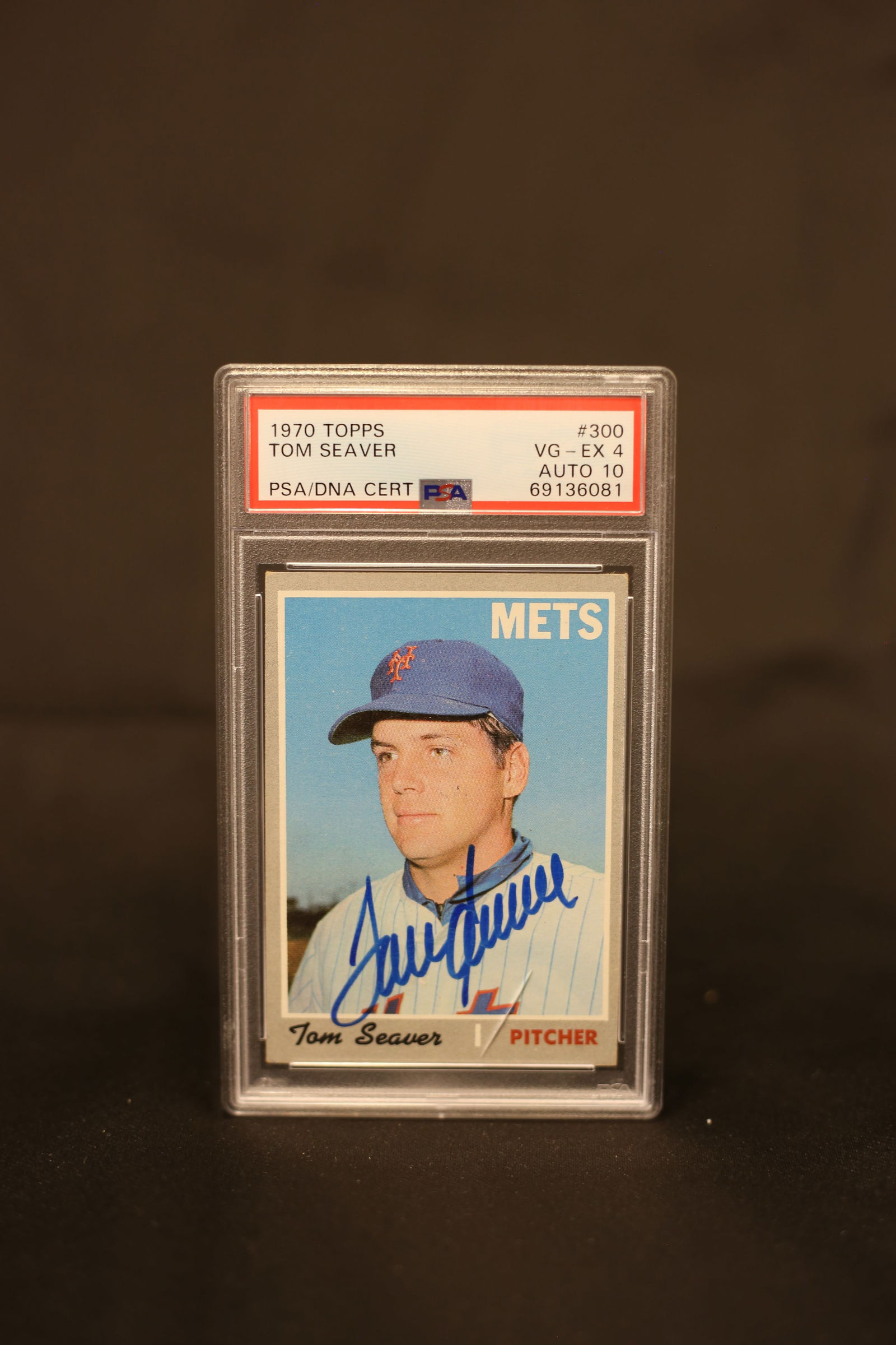 1970 Topps Tom Seaver #300 PSA/DNA Certified 4 Auto 10 (1 of 2)