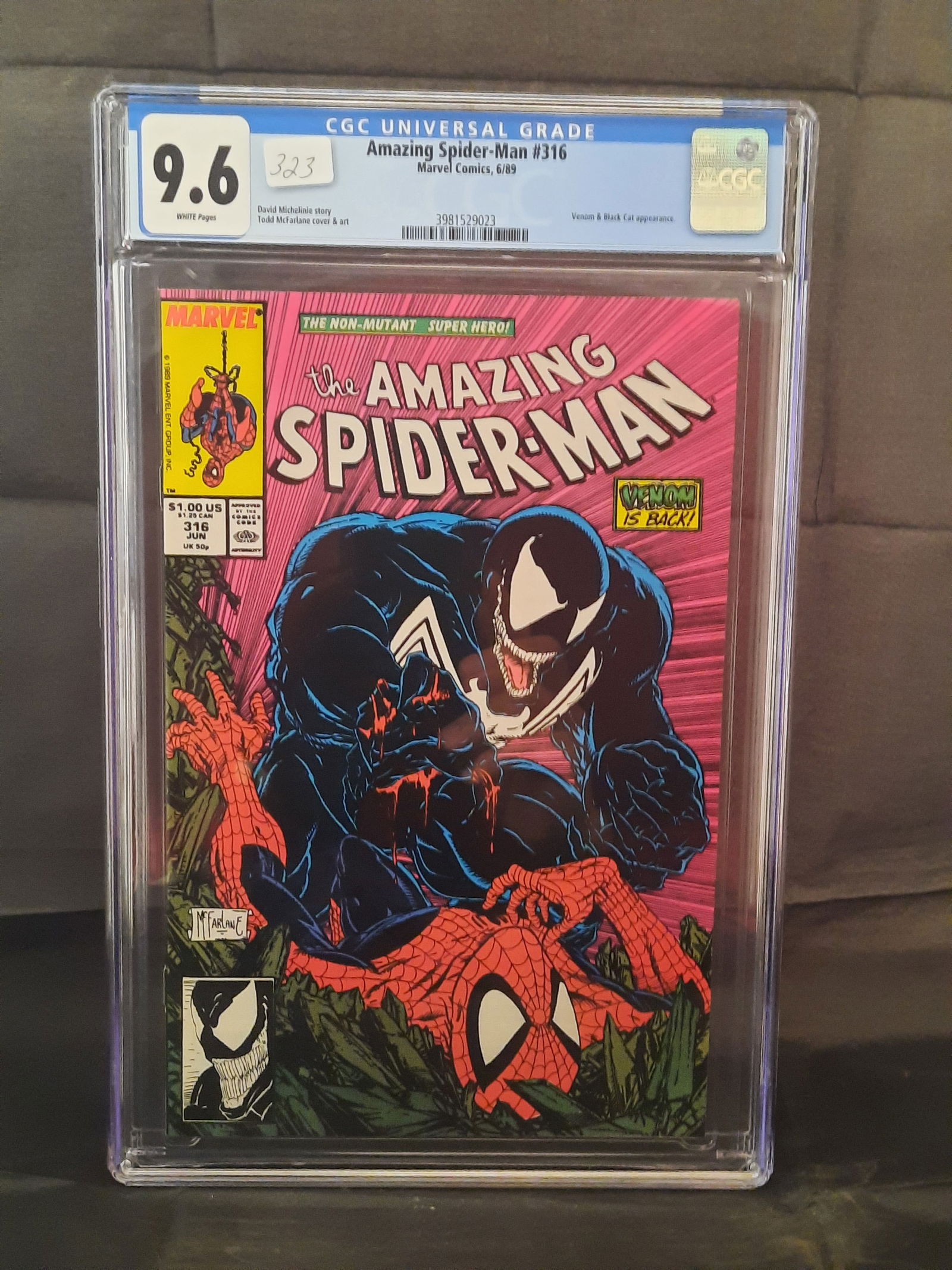 Amazing Spiderman #316 cgc 9.6 1989, Venom and Black Cat App (1 of 2)