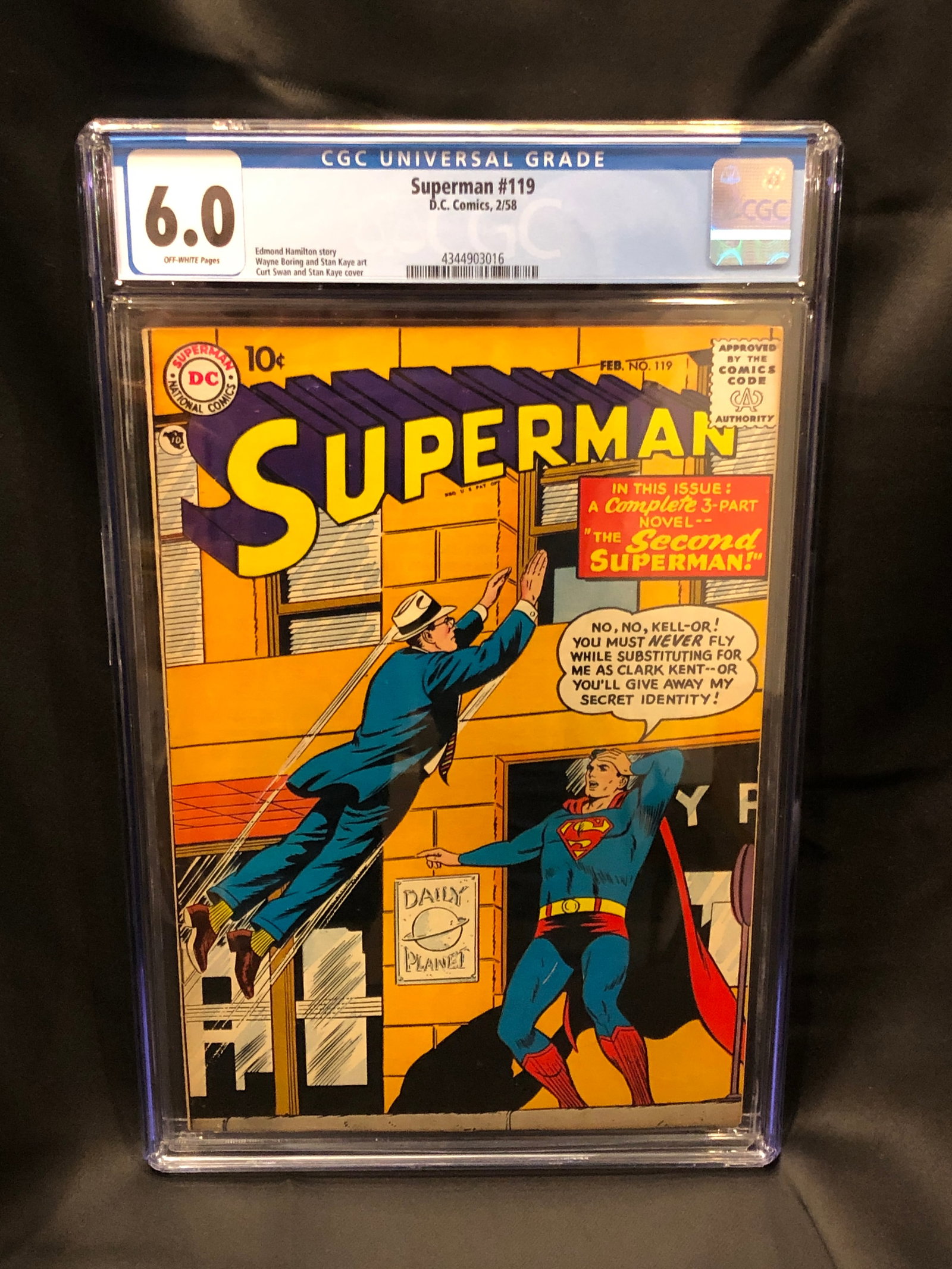 Superman #119  DC Comics 2/58 CGC 6.0 (1 of 2)
